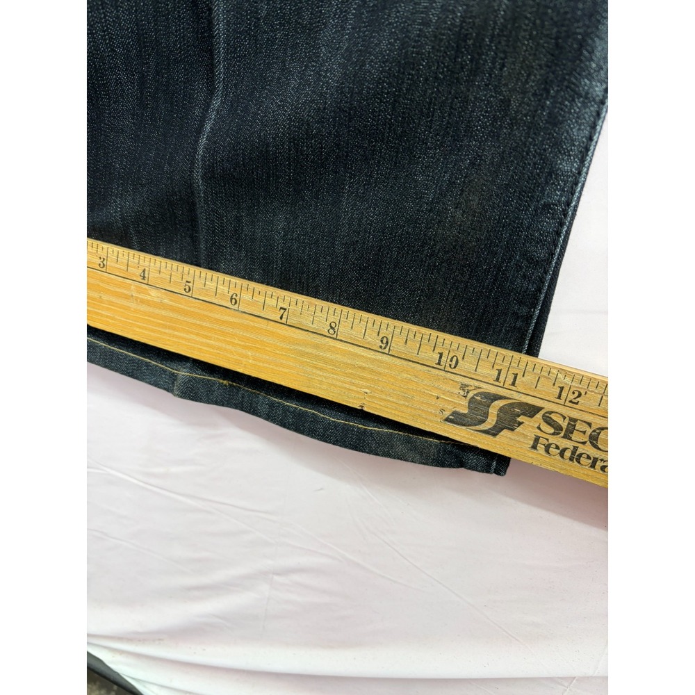 Roca Wear Vintage Jeans Women 7 Black Embroidered Pockets Y2K Streetwear Baggy - Picture 16 of 16